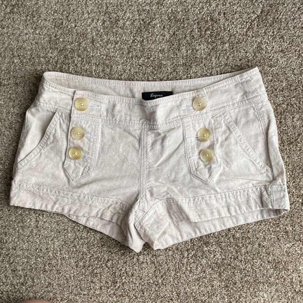 Express sailor shorts size 2  linen/Cotton blend